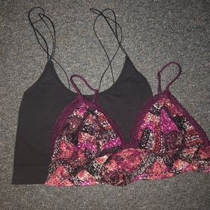 Urban Outfitter and Victoria Secret Bralette